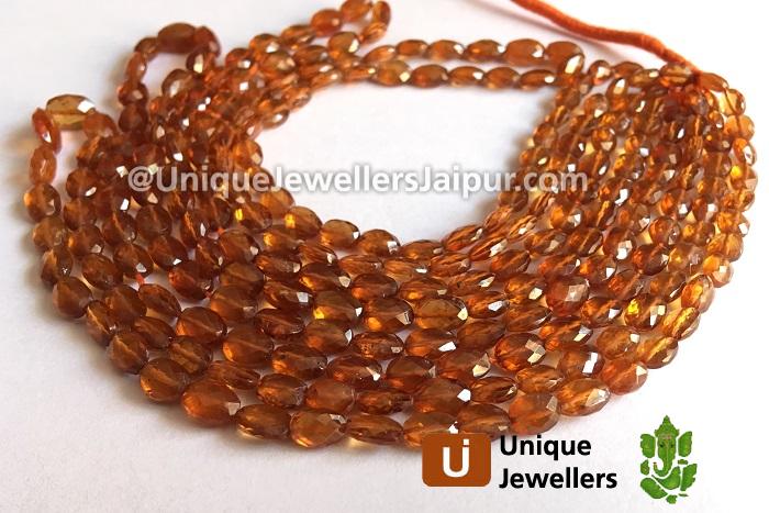 Spessartite Micro Cut Oval Beads