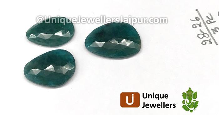 Paraiba Blue Grandidierite Rose Cut Slices