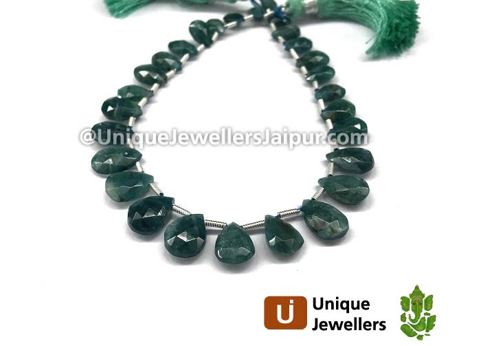 Grandidierite Faceted Pear Beads