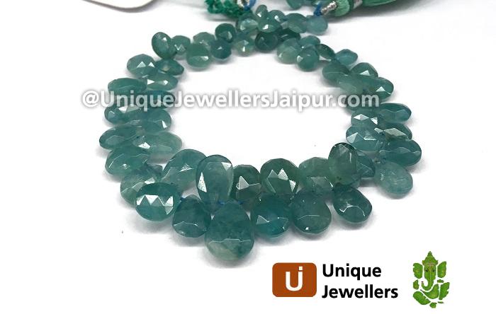 Paraiba Blue Grandidierite Faceted Pear Beads