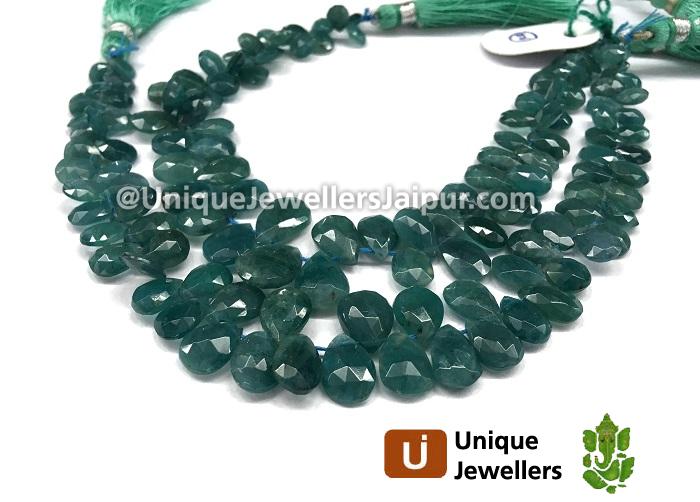 Blue Grandidierite Faceted Pear Beads