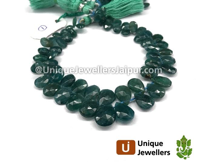 Blue Grandidierite Faceted Pear Beads