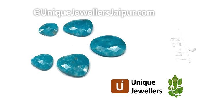 Sleeping Beauty Turquoise Rose Cut Slices