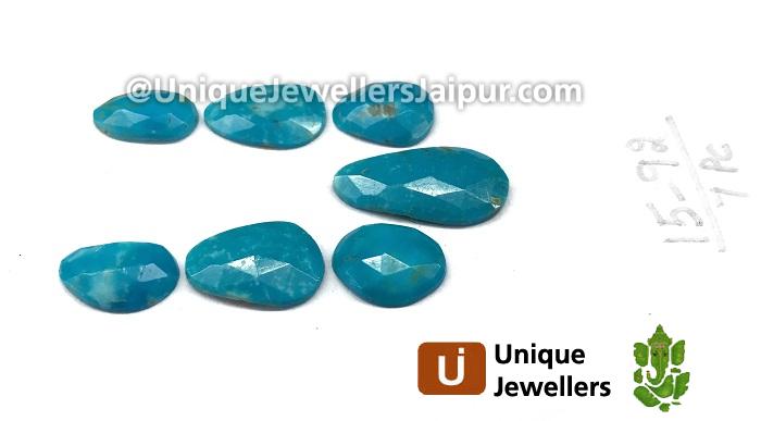 Sleeping Beauty Turquoise Rose Cut Slices