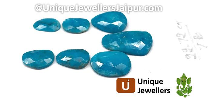 Sleeping Beauty Turquoise Rose Cut Slices