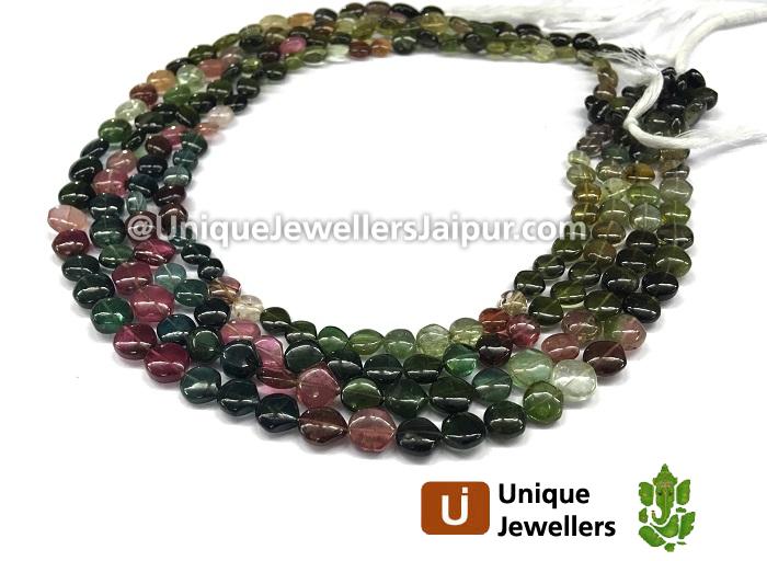 Tourmaline Smooth Shield Beads