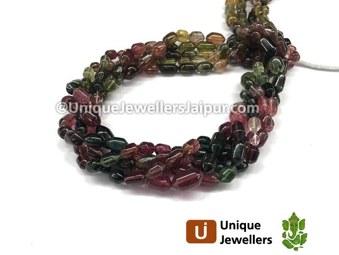 Tourmaline Smooth Capsule Beads