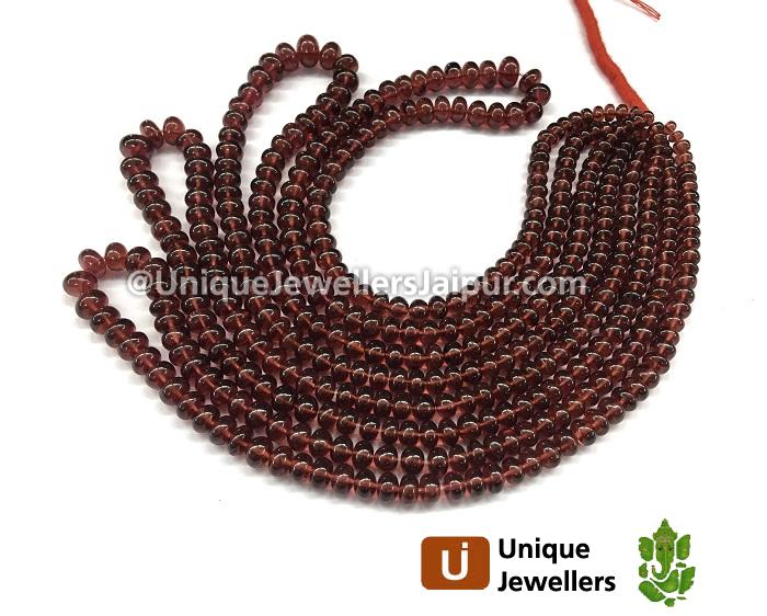 Garnet Smooth Roundelle Beads