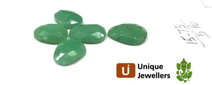 Chrysoprase Rose Cut Slices