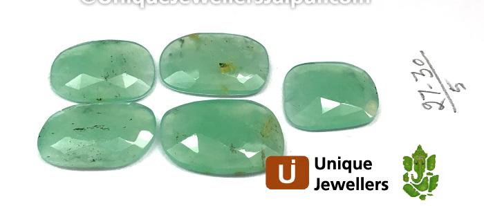 Chrysoprase Rose Cut Slices