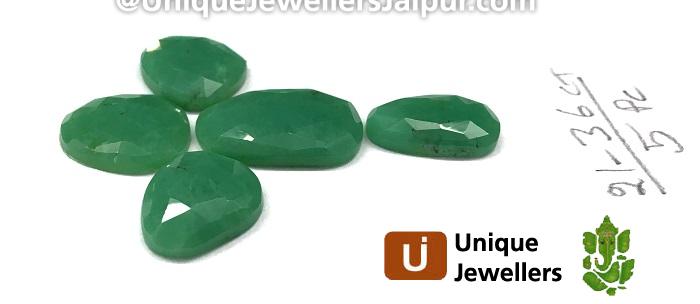 Chrysoprase Rose Cut Slices