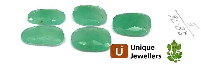 Chrysoprase Rose Cut Slices