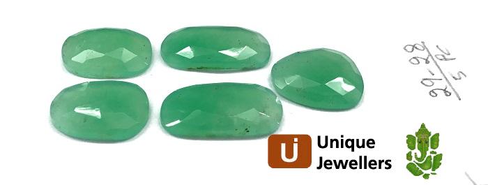 Chrysoprase Rose Cut Slices