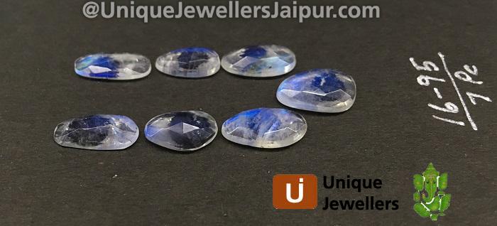 Rainbow Moonstone Rose Cut Slices