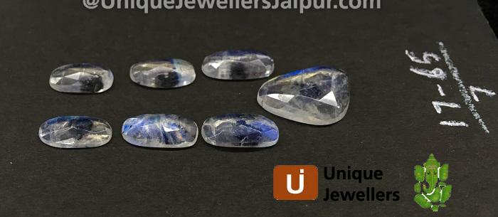 Rainbow Moonstone Rose Cut Slices