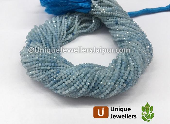 Aquamarine Shaded Micro Cut Beads