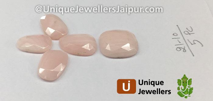 Pink Opal Rose Cut Slices