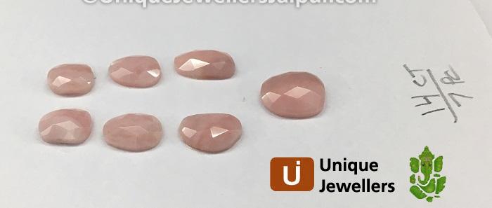 Pink Opal Rose Cut Slices