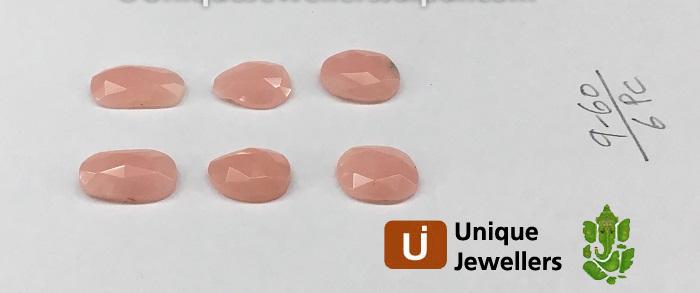 Pink Opal Rose Cut Slices