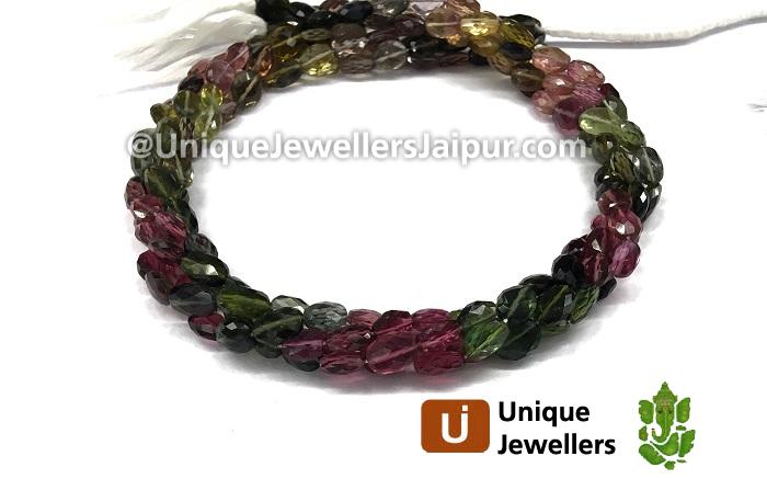 Tourmaline Cut Oval Beads