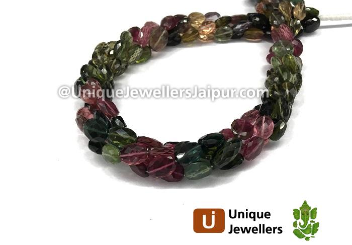 Tourmaline Cut Oval Beads