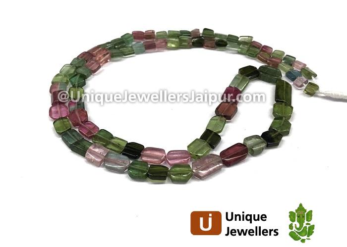 Tourmaline Smooth Square Beads