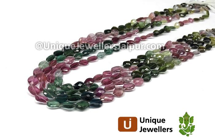 Tourmaline Faceted Parallelogram Beads