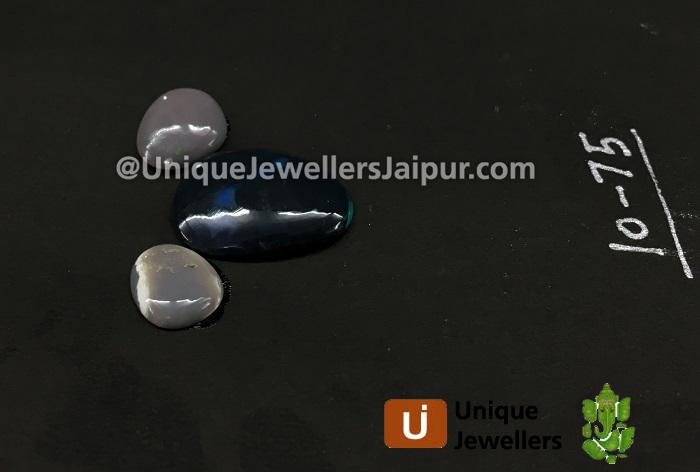 Black Australian Opal Lightening Ridge Smooth Slices