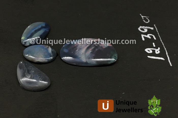 Black Australian Opal Lightening Ridge Smooth Slices