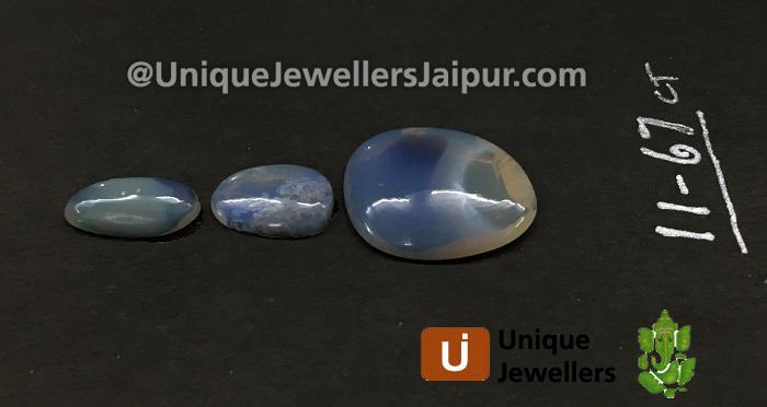 Black Australian Opal Lightening Ridge Smooth Slices