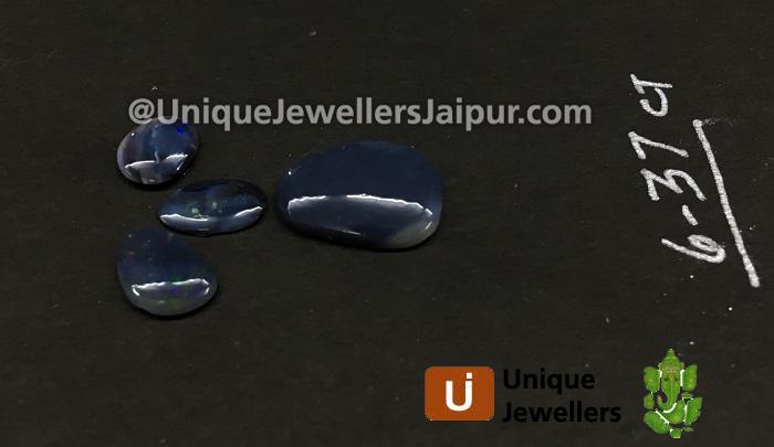 Black Australian Opal Lightening Ridge Smooth Slices