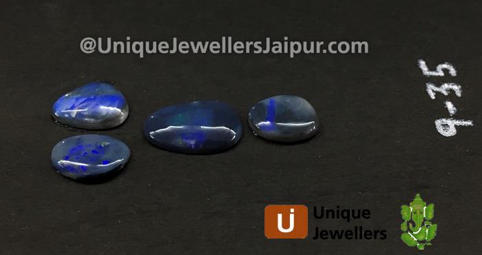 Black Australian Opal Lightening Ridge Smooth Slices