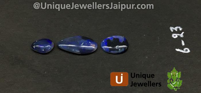 Black Australian Opal Lightening Ridge Smooth Slices