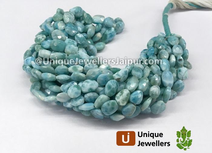 Larimar Faceted Nugget Beads