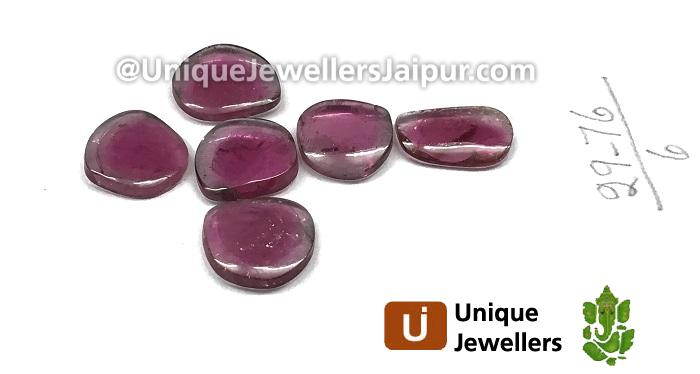 Pink Watermelon Tourmaline Smooth Slices