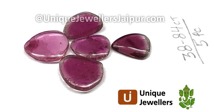 Rubellite Tourmaline Smooth Slices