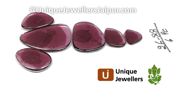 Pink Watermelon Tourmaline Smooth Slices