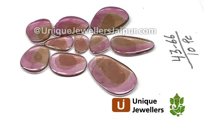 Pink Watermelon Tourmaline Smooth Slices