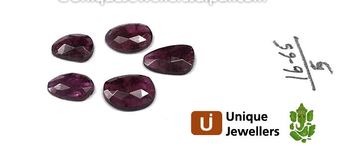 Rhodolite Garnet Rose Cut Slices