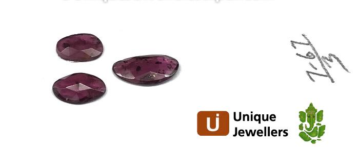 Rhodolite Garnet Rose Cut Slices