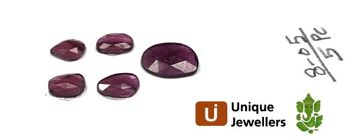 Rhodolite Garnet Rose Cut Slices