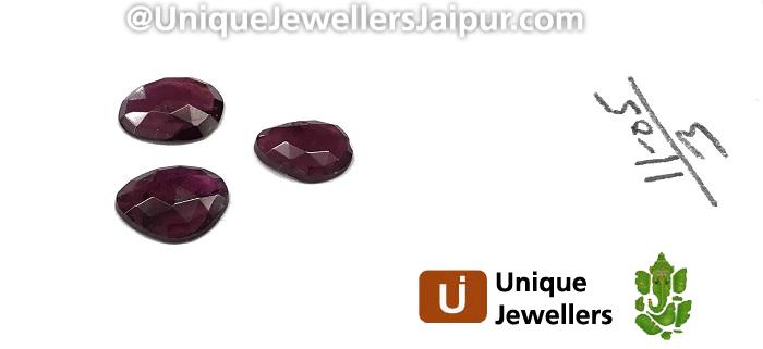 Rhodolite Garnet Rose Cut Slices