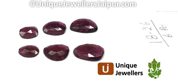 Rhodolite Garnet Rose Cut Slices