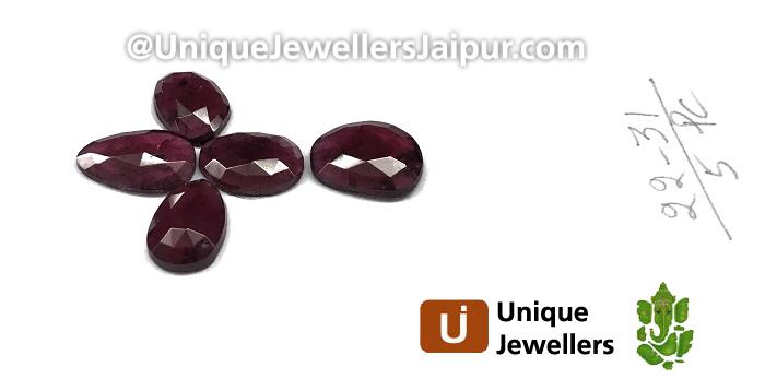 Rhodolite Garnet Rose Cut Slices