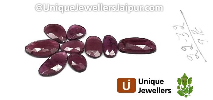 Rhodolite Garnet Rose Cut Slices