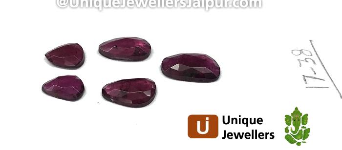 Rhodolite Garnet Rose Cut Slices