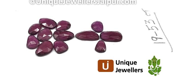 Rhodolite Garnet Rose Cut Slices