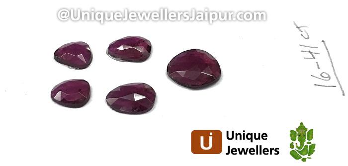 Rhodolite Garnet Rose Cut Slices