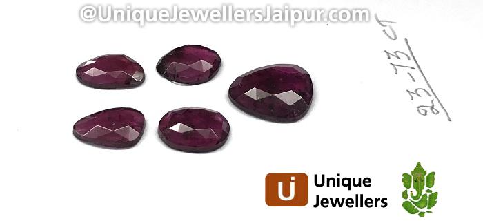 Rhodolite Garnet Rose Cut Slices