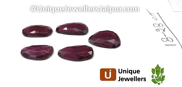 Rhodolite Garnet Rose Cut Slices